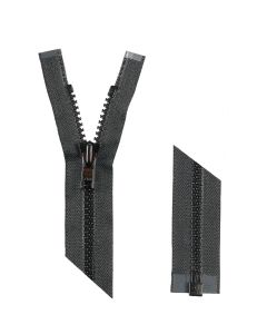 YKK Puseroketju valuhammas 8mm Musta