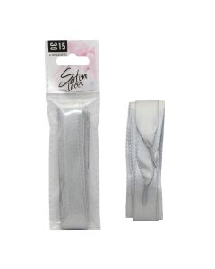 Satin Laces 90cm Just Silver*